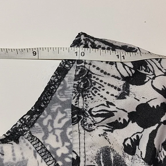 Carol Rose Black and White Blouse (M) - Picture 9 of 12